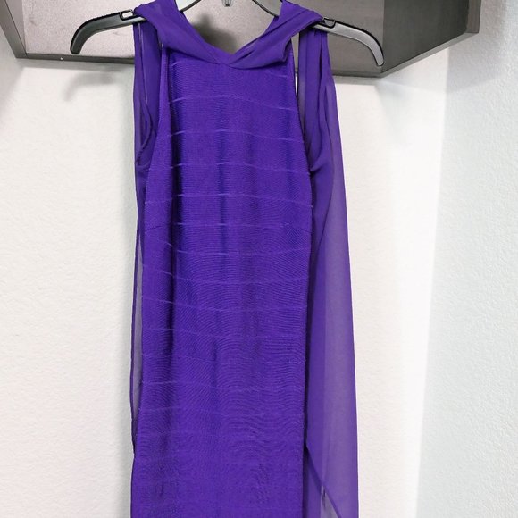 Venus Bandage Purple Dress Size 4 - Picture 4 of 14